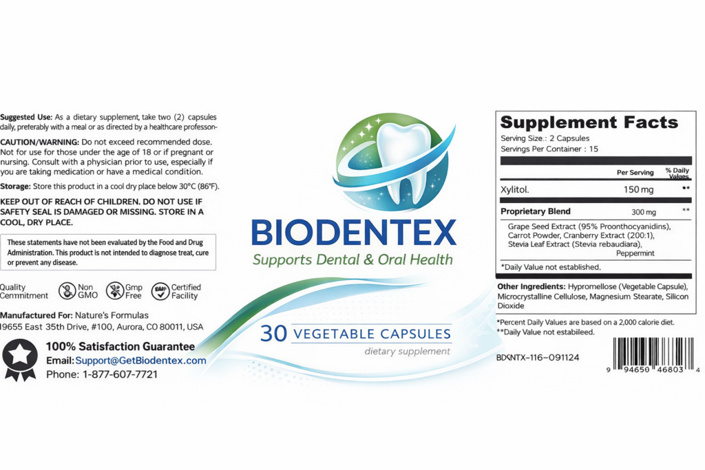 Biodentex safety and ingredients reference